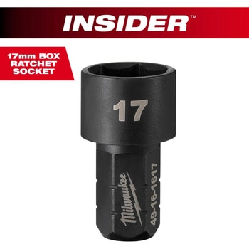 INSIDER(TM) パススルーラチェット専用ソケット(非貫通タイプ) 17mm ミルウォーキーツール