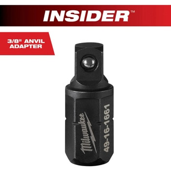 INSIDER(TM) パススルーラチェット専用 3/8インチ(9.5mm)角 アンビルアダプター ミルウォーキーツール