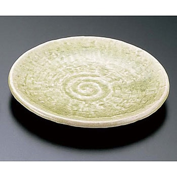ヒワ貫入丸皿 エムズジャパン