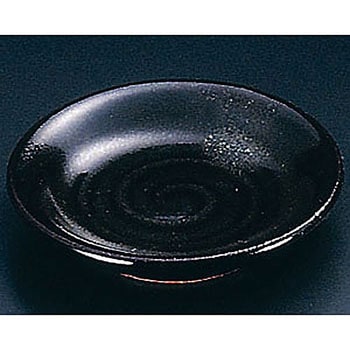 そば黒 丸小皿 エムズジャパン