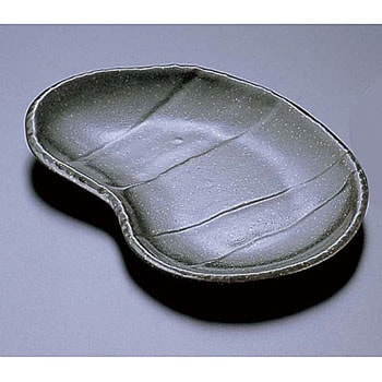 黒釉そら豆型取皿 エムズジャパン