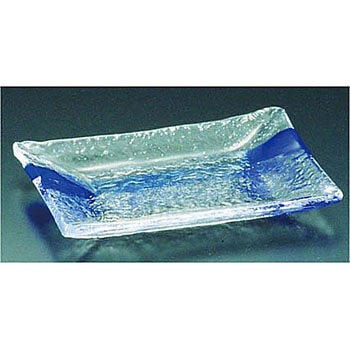 硝子和食器 一筆 長角中皿 吉沼硝子