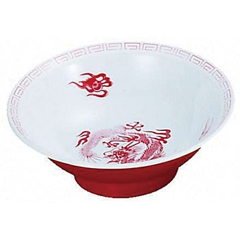 メラミン「瑞祥」 中華丼 千羽鶴印(エンテック)