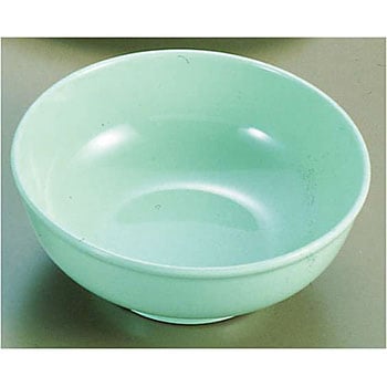 メラミン「青磁」 胴張り丼 千羽鶴印(エンテック)