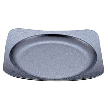 渕丸角皿 黒石目 若泉漆器
