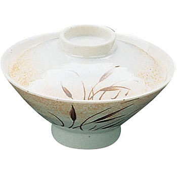 メラミン「紅志野」茶漬椀 蓋 TKG
