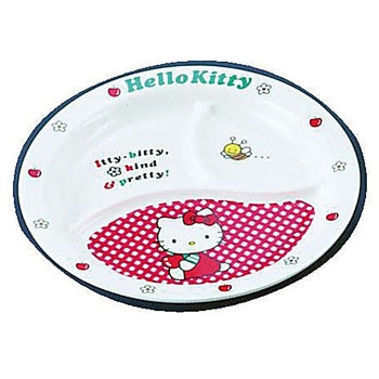 メラミンお子様食器「ニューキティ」 丸ランチ皿 TKG