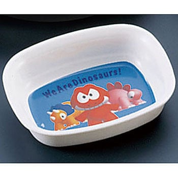 メラミンお子様食器「ダイナソワーズ」 角小鉢 TKG