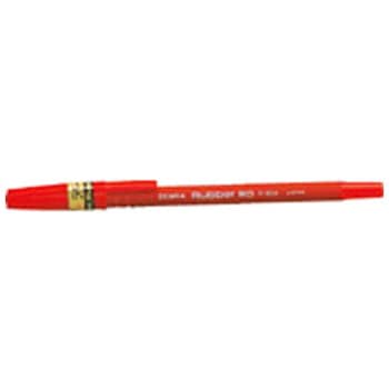 ボールペン ラバー80 ラバーグリップ赤色ボール径0.7mm ゼブラ