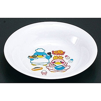 メラミンお子様食器「ベン&ベティー」 カレー皿 千羽鶴印(エンテック)