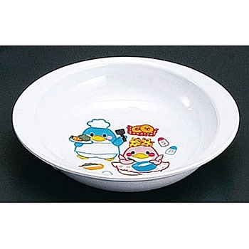メラミンお子様食器「ベン&ベティー」 スープ皿 千羽鶴印(エンテック)