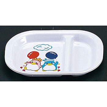 メラミンお子様食器「ベン&ベティー」 ランチ皿 千羽鶴印(エンテック)