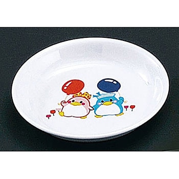 メラミンお子様食器「ベン&ベティー」 小皿 千羽鶴印(エンテック)