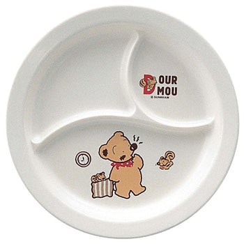 メラミンお子様食器「デュールムー」 ランチ皿 TKG