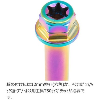 ステンレスキャリパーマウントボルト チタン色 CMBF-075T プロトブレンボ