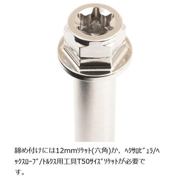 ステンレスキャリパーマウントボルト ポリッシュ CMBF-055P プロトブレンボ