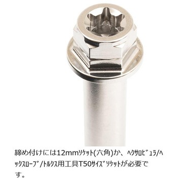 ステンレスキャリパーマウントボルト ポリッシュ CMBF-075P プロトブレンボ