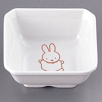 メラミンお子様用弁当シリーズ ミッフィー 角小鉢(松花堂用) 関東プラスチック工業