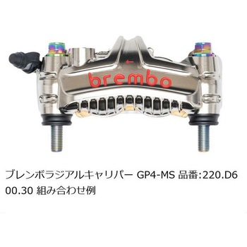 オフセットカラーマウントボルトセット 適合キャリパーB フランジ六角 チタン色 CBS-01BFT プロトブレンボ