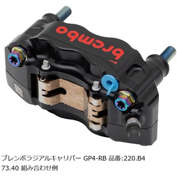 オフセットカラーマウントボルトセット 適合キャリパーA フランジ六角 チタン色 CBK-04AFT プロトブレンボ