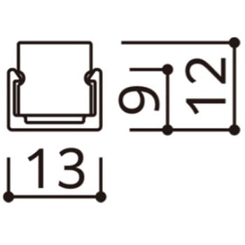フレキシブルライン(トップビュー 3面発光 10×10)用パーツ 固定具 取付レール ODELIC(オーデリック)