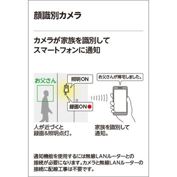 LED JDR50Wクラス エクステリアスポットライト 顔識別カメラ付 ODELIC(オーデリック)