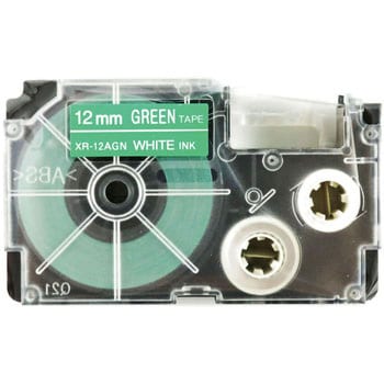 ネームランド 緑に白文字テープ カシオ計算機 ネームランドテープ