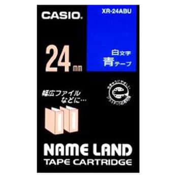 ネームランド 青に白文字テープ カシオ計算機 ネームランドテープ