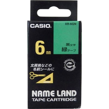 CASIO(カシオ) XR-18GX ネームランド 強粘着テープ 透明 黒文字 18mm