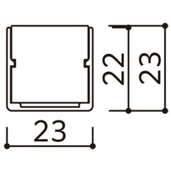 フレキシブルライン(トップビュー 20×20)用パーツ 固定具 取付レール - ODELIC(オーデリック)