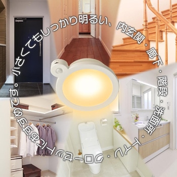 LEDミニシーリングライト センサー付き オーム電機