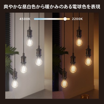 Philips Hue フィラメント ホワイトグラデーション E26 電球  一般電球形 40W形相当 フィリップス