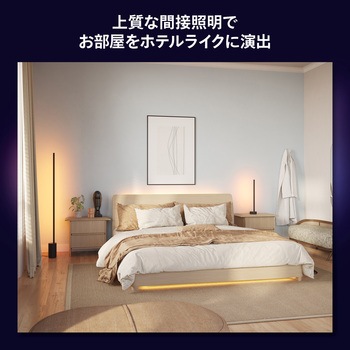 Philips Hue シグネ グラデーションフロアライト ブラック フィリップス