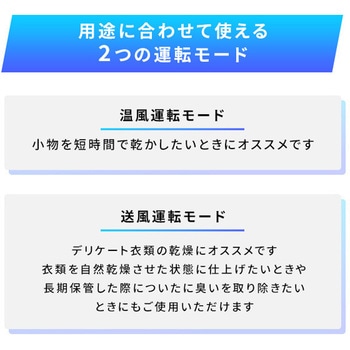 衣類乾燥機 小型 コンパクト 1.0kg 工事不要 静音設計 抗菌 マルエヌ