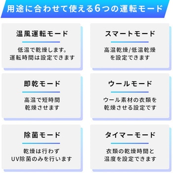 衣類乾燥機 小型 コンパクト 3.0kg 工事不要 UV除菌 花粉対策 IPX4 マルエヌ