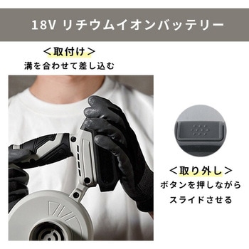 ブロワー 充電式 7段階風速 最大風量約3.2m^3/min YAMAZEN(山善)