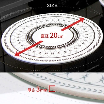 IH保護マット 焼け焦げ防止 IHクッキングヒーター専用 20cm コアントロ エンマスタ