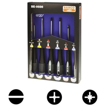Bahco ドライバーセット エンジニア 6個 BE-9886 BAHCO(バーコ)