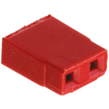 HARWIN ジャンパ M7566-05， メス， ストレート， 赤， 上部開口， 2極， 1列， 2.54mmピッチ HARWIN