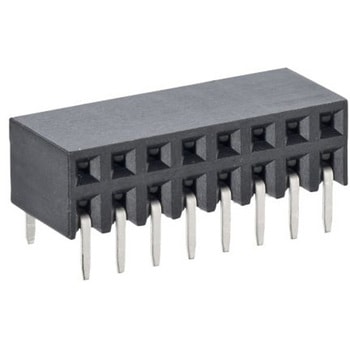 HARWIN 基板接続用ソケット 10 極 2.54mm 2 列 スルーホール実装 HARWIN