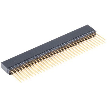 HARWIN 基板接続用ソケット 64 極 2.54mm 2 列 スルーホール実装 - HARWIN