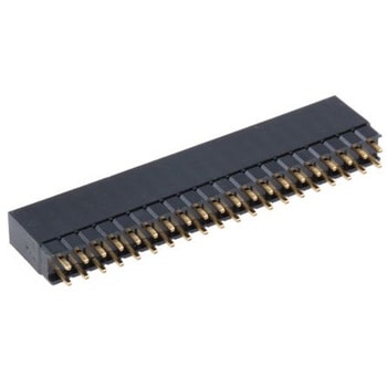 HARWIN 基板接続用ソケット 40 極 2.54mm 2 列 スルーホール実装 - HARWIN