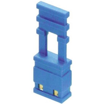 HARWIN ジャンパ M7687-05， メス， ストレート， 青， 上部閉塞、ハンドル付き， 2極， 1列， 2.54mmピッチ HARWIN