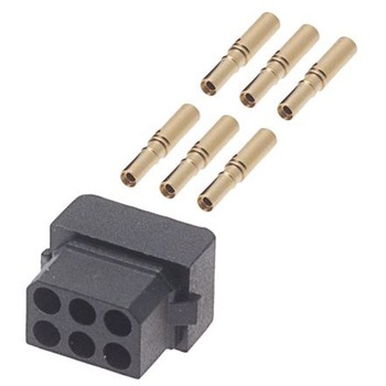 HARWIN 基板接続用ソケット 6 極 2mm 2 列 ケーブルマウント HARWIN