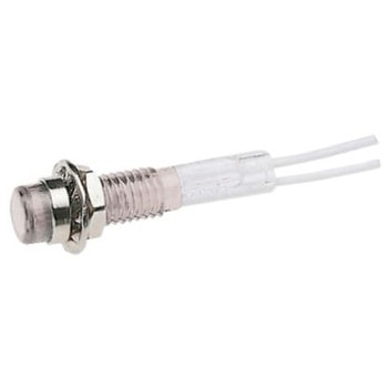 CAMDENBOSS パイロットランプ， 28V， 白， 実装ホールサイズ:6.4mm， IND515205-2825-T/OPL CAMDENBOSS
