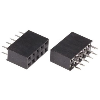 HARWIN 基板接続用ソケット 10 極 2.54mm 2 列 スルーホール実装 HARWIN