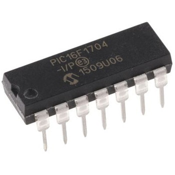 Microchip マイコン， 14-Pin PDIP PIC16F1704-I/P - MICROCHIP