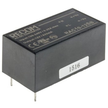 Recom スイッチング電源 12V dc 833mA 10W RAC10-12SB RECOM