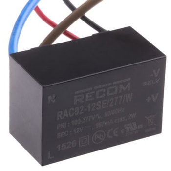Recom スイッチング電源 12V dc 167mA 2W RAC02-12SE/277/W RECOM