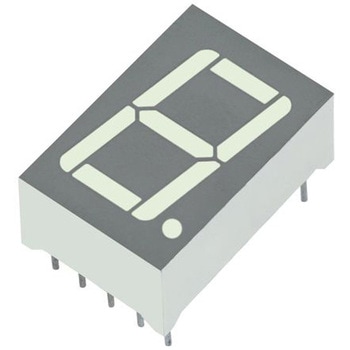Kingbright LEDディスプレイ， 単桁桁， 赤， 数字表示器， 7セグメント， SA56-11SURKWA KINGBRIGHT